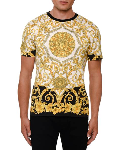 t shirt versace mens|Versace collection men shirt sale.